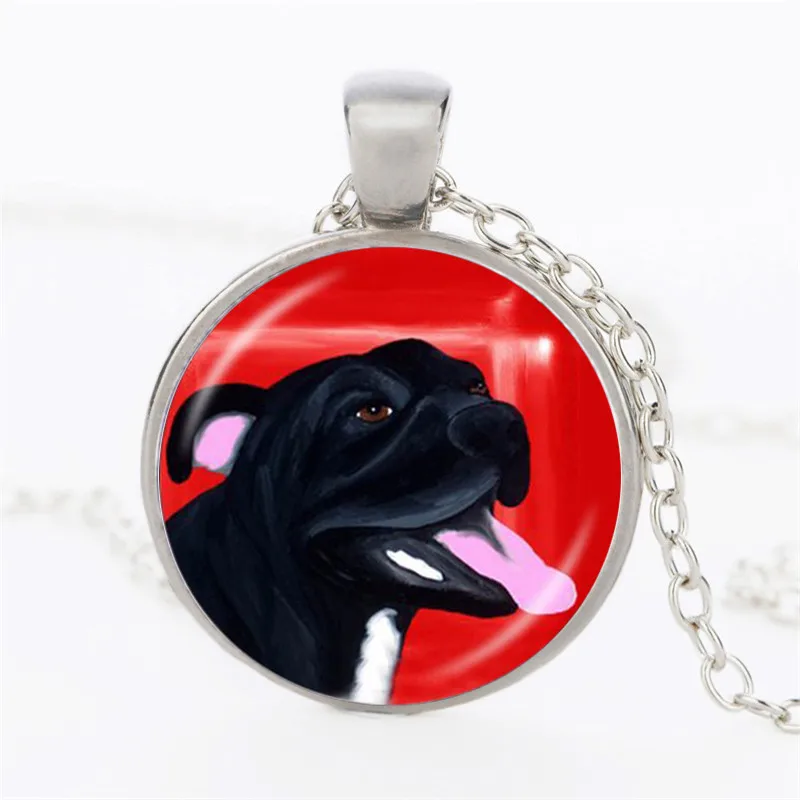Новое ожерелье для собаки Pit Bull серебряное ювелирное изделие &quotжизнь лучше с my