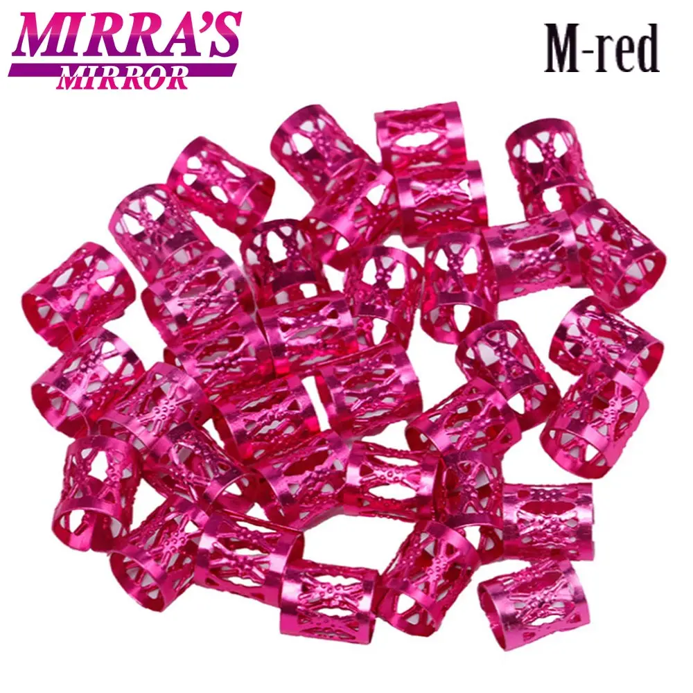 Mirra's Mirror, 100 шт, смешанные аксессуары для дредов, золотые бусины для волос, для косичек, серебряные кольца для волос для девочек, регулируемые манжеты, клипсы