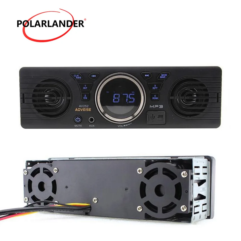 Встроенный 2 колонки USB/SD AUX аудио TF карта 12 в 2018 новый стиль Автомобильный MP3 плеер