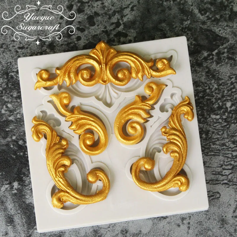 Силиконовая форма Yueyue Sugarcraft для украшения торта шоколадной мастики|fondant molds|silicone