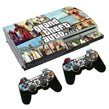 Grand Theft Auto V GTA 5 Наклейка для PS3 Fat PlayStation 3 консоль и контроллеры для PS3 Скины Наклейка виниловая пленка