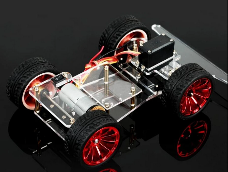 После салона автомобиля шасси сервопривод рулевого управления 4WD автомобиль Metal