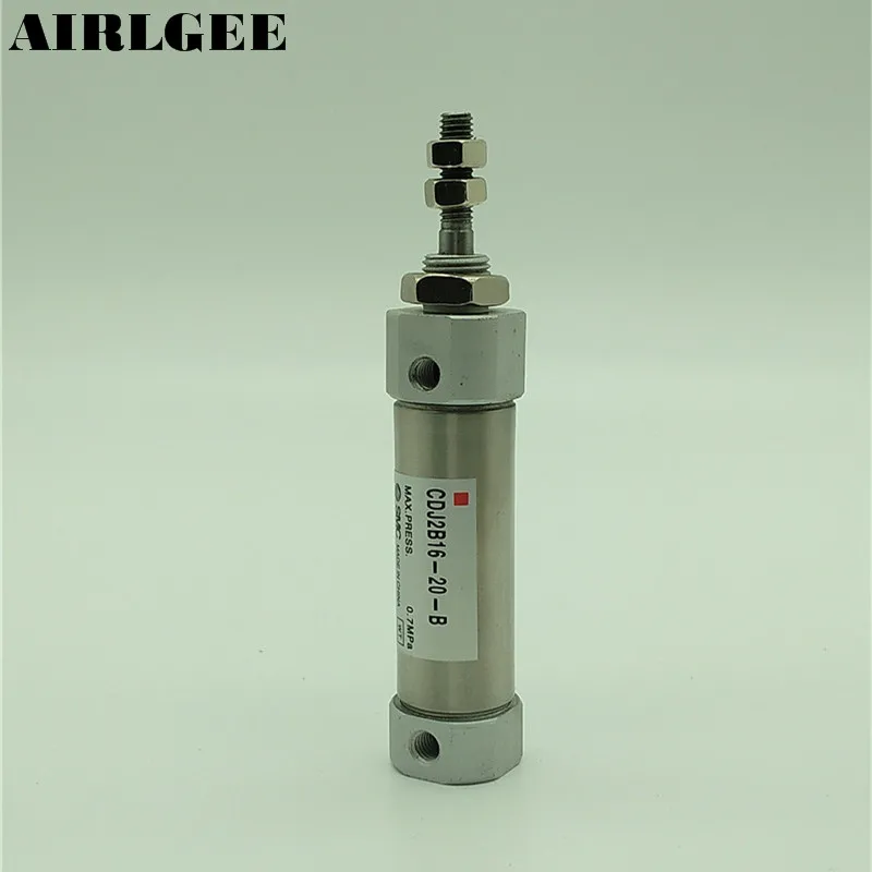 Пневматический 16 мм диаметр 20 ход сжатого мини воздушный цилиндр бесплатная