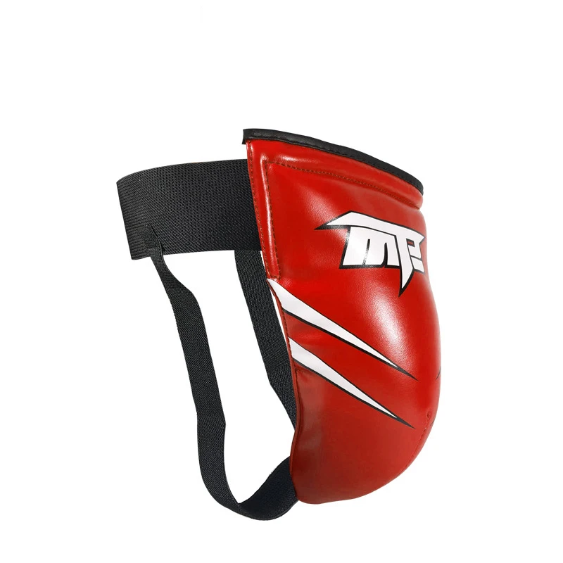 Красный Kids Adults Taekwondo Jockstrap Groin Protector Guards MMA Muay Thai Sanda Boxing Ball Support Protective Gear Karate DEO - Цвет: Красный