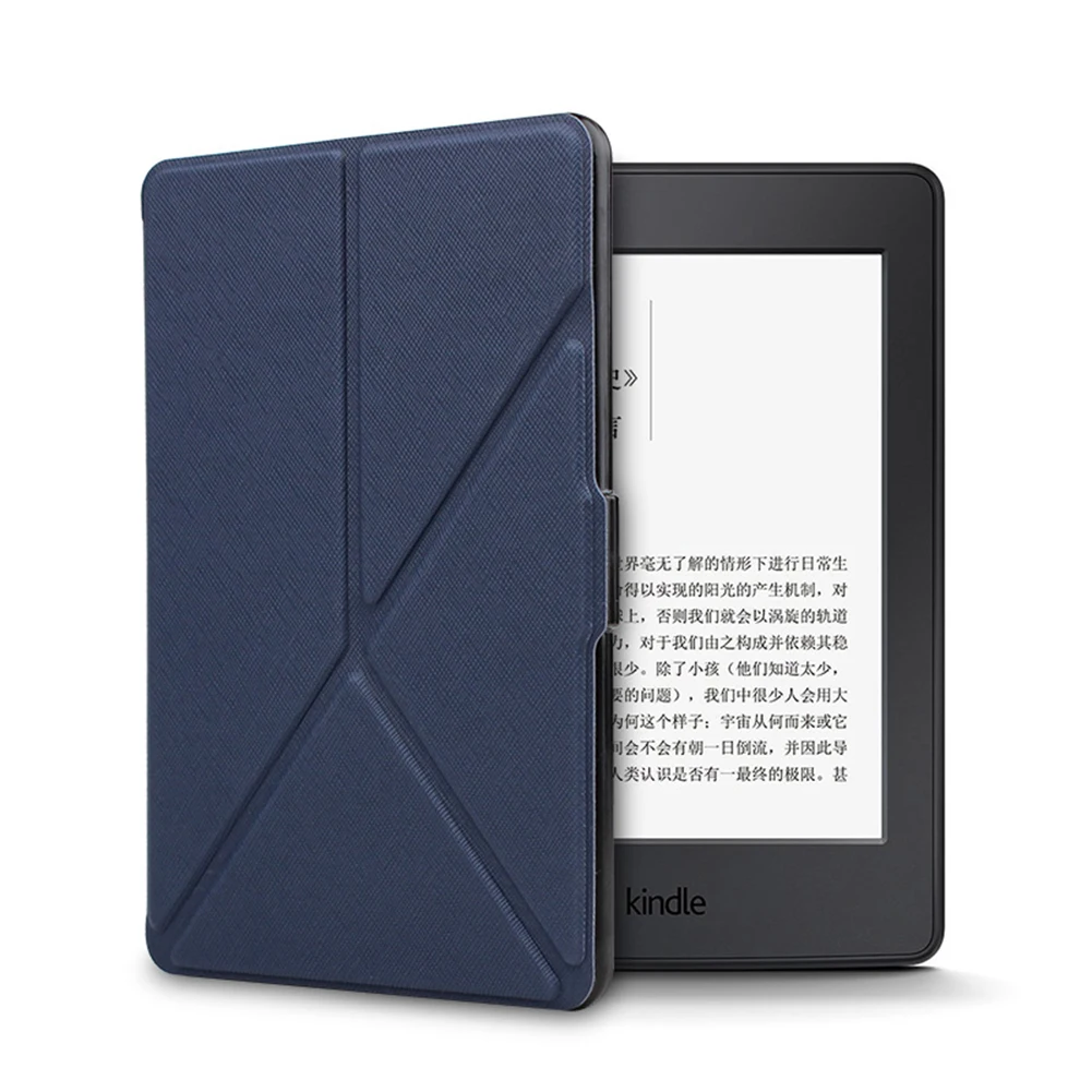 Серебристая ссылка Kindle Paperwhite 1/2/3 складной чехол из искусственной кожи для Amazon