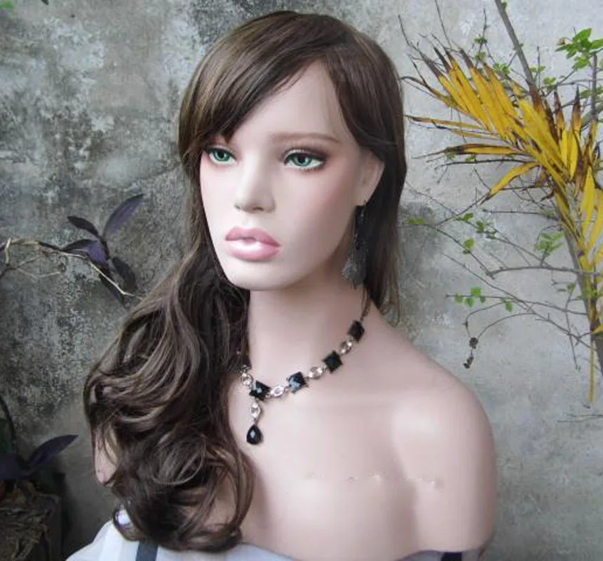 Новый женский реалистичный манекен головы из стекловолокна ювелирных изделий и