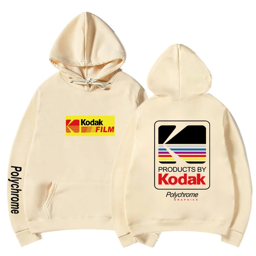 Мужская толстовка в стиле хип хоп Kodak модная брендовая с капюшоном для улицы