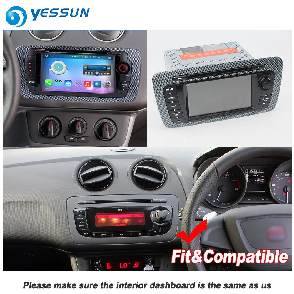 YESSUN для сиденья ibiza 2008~ автомобильный Android Carplay gps Navi карты навигации DVD CD плейер Радио Стерео Bluetooth Мультимедиа