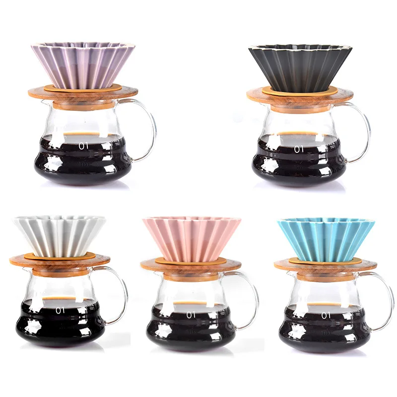 Цветы керамическая кофейная чашка эспрессо Кофейная фильтровальная оригами