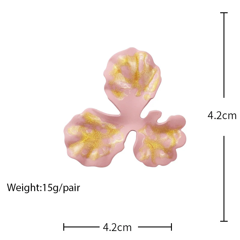 Женские серьги гвоздики с цветком GWACC модные ярких цветов простые ювелирные