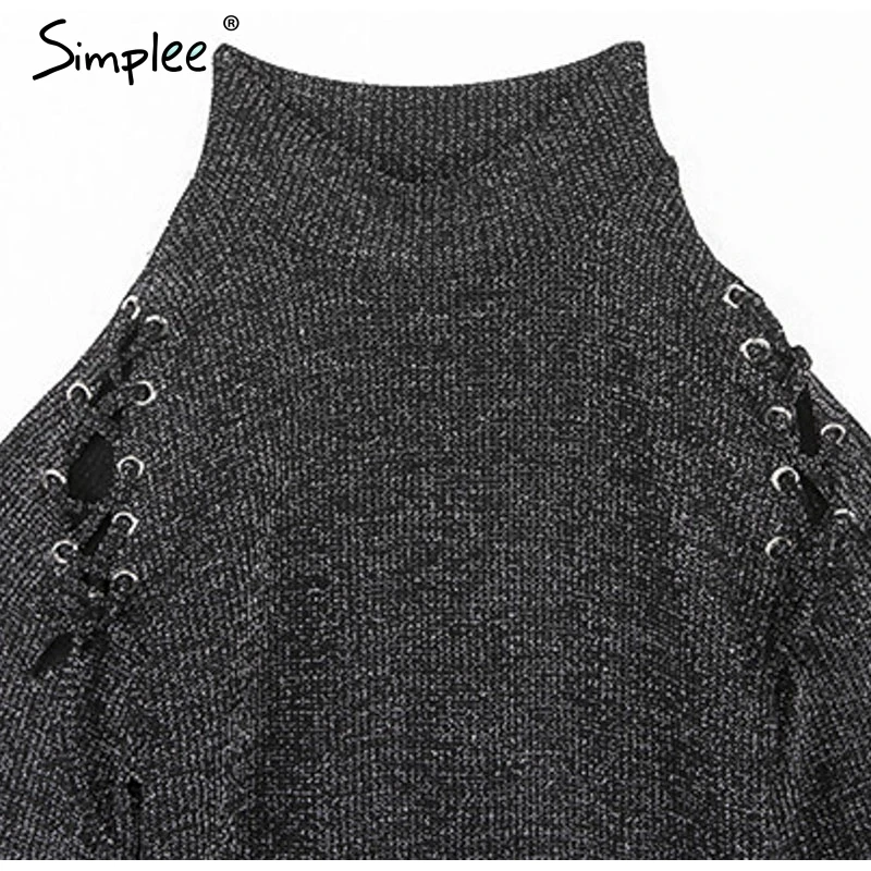 Женское осеннее короткое платье Simplee пикантное трикотажное облегающее вечернее