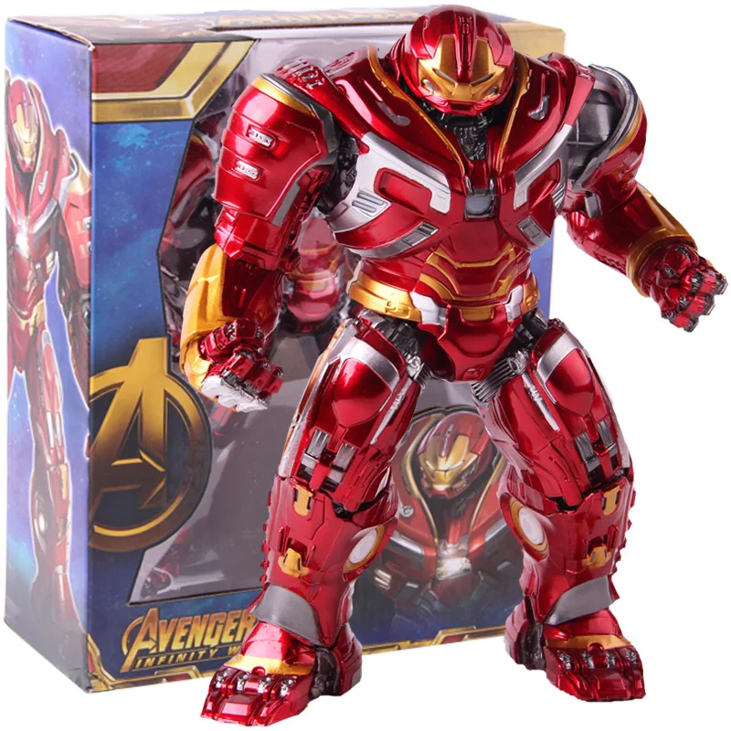 Marvel Мстители Бесконечность войны Mark44 халкбастер Фигурки ПВХ Коллекционная модель игрушки с светодиодный светильник