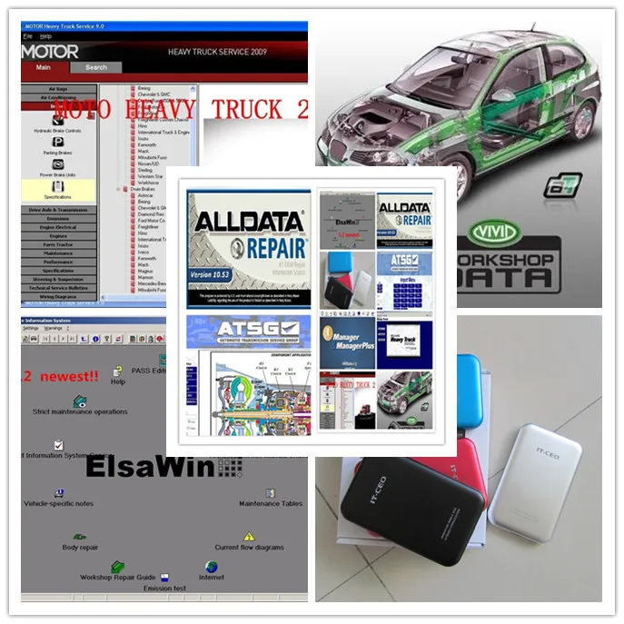 Все данные 10,53 Pro Alldat новейшее программное обеспечение для ремонта авто мотоцикл тяжелый грузовик яркий цех полный 49 в 1 с Hdd ТБ