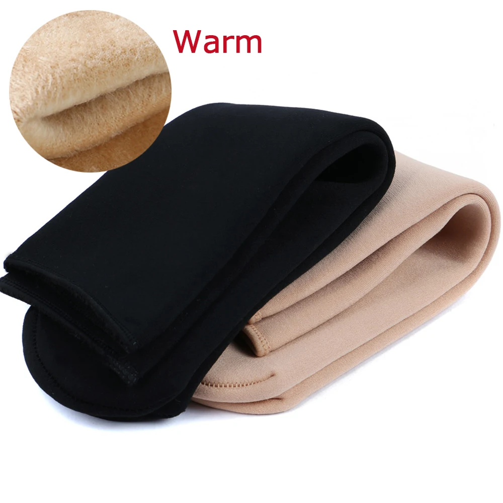 1 пара женские зимние теплые мягкие повседневные Черные носки из хлопка и
