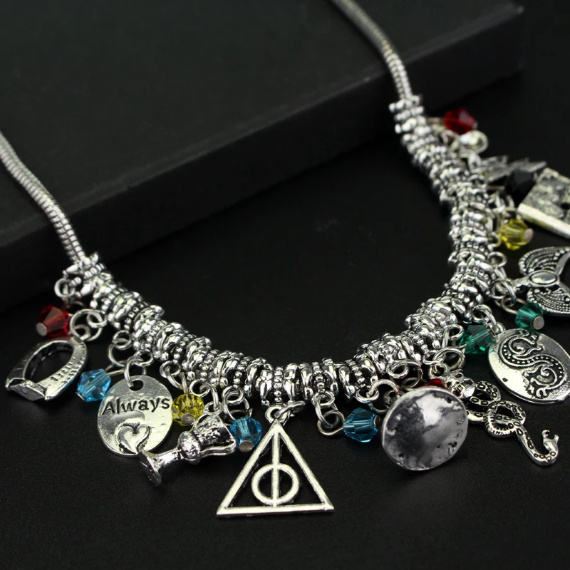 Хогвартс украшение для чокера ожерелье Волшебная Шляпа Deathly Hallows змея «Слизерин» Орел орла колье с кулоном корона для женщин воротник