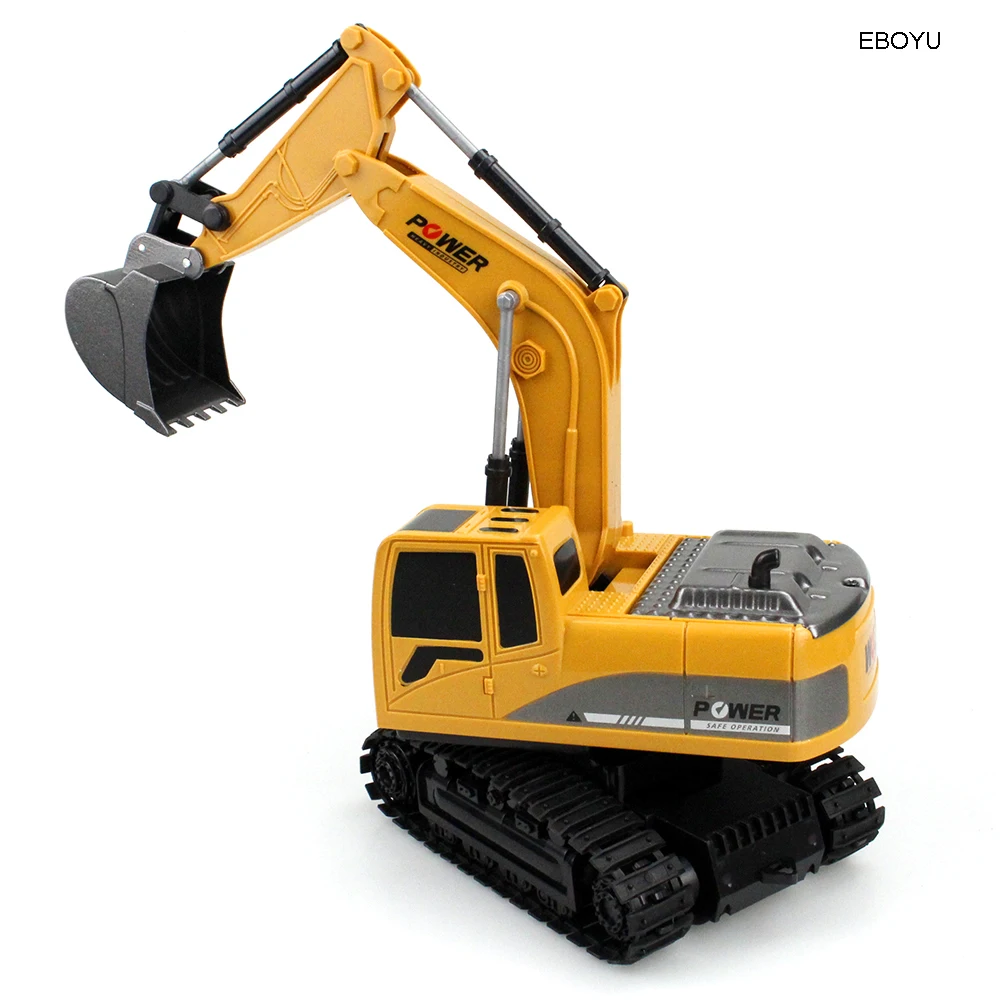258 1 2 4 ГГц 6CH RC грузовик 1:24 экскаватор мини перезаряжаемый имитационный