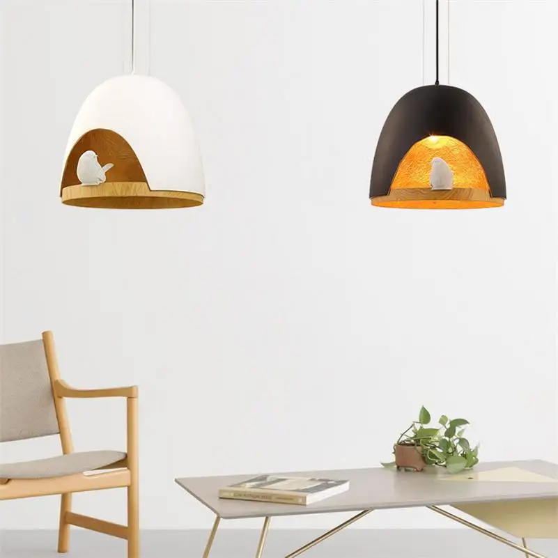 Клетка педант огни Паб Магазин дома Hanglamp смолы Droplight Lamparas де Techo Colgante Moderna E27 Pendente