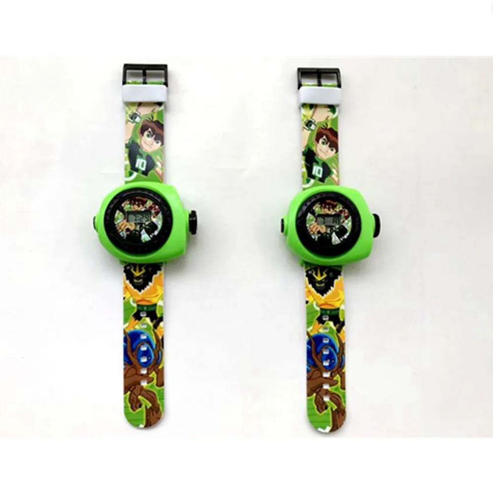 1 шт. Мультяшные цифровые часы Ben 10 фигурки Ben10 проектор 20 стилей изображения детская Подарочная игрушка