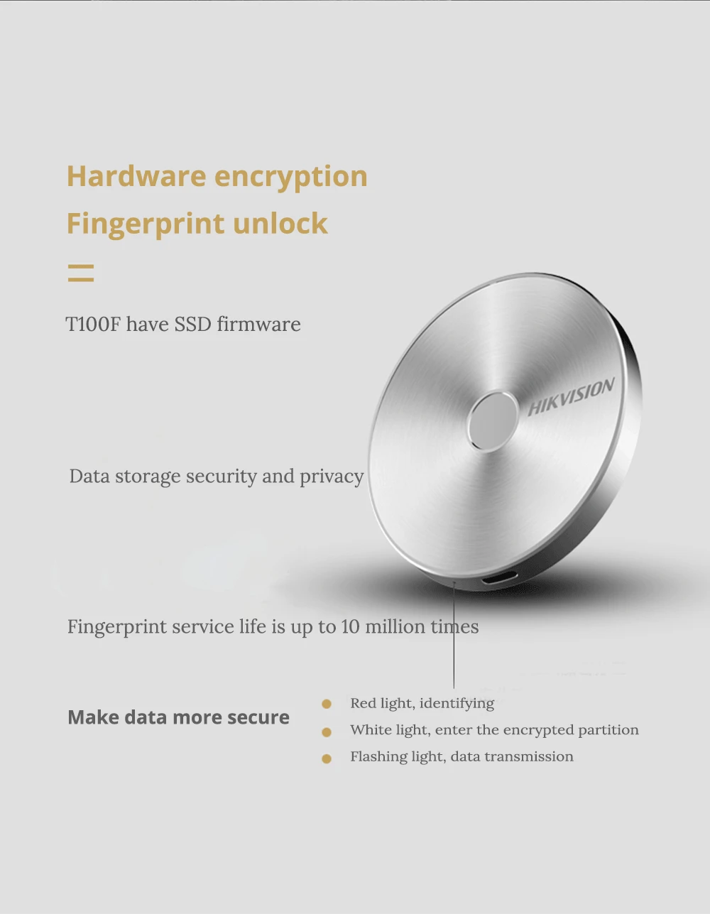HIKVISION внешний жесткий диск 1 ТБ 512 ГБ 256 2 ТБ SSD USB отпечатков пальцев зашифрованные защита USB 3.1 Type-C для настольного компьютера ноутбука для планшетов и телефонов