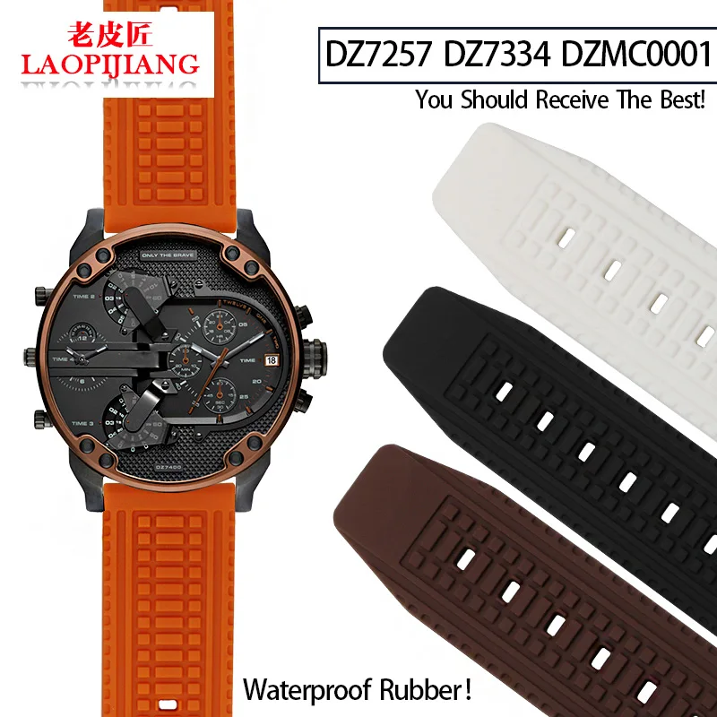 Ремешок силиконовый для часов suunto i diesel DZT2002 2006 DZ7257 7334 7317 7258 7259 | Наручные часы