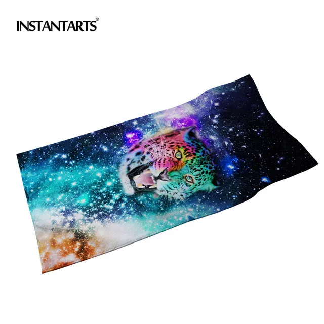 CC3201 INSTANTARTS 3D Galaxy Wolf животные принтованное из микрофибры полотенце для плавания s быстросохнущее спортивное полотенце для отдыха на природе сушильное банное полотенце s - Color: CC3201