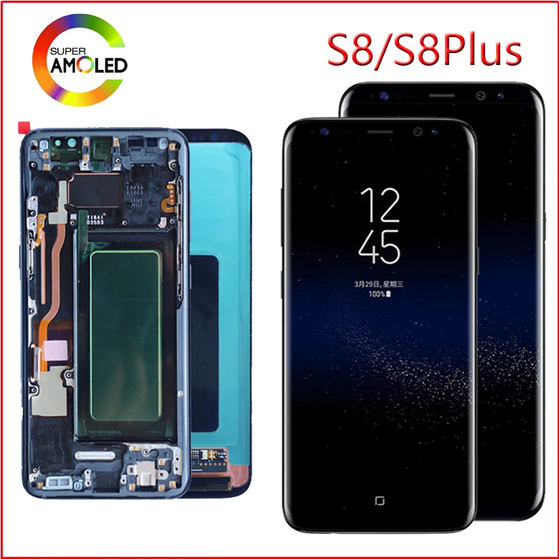 ЖК-дисплей для samsung Galaxy S8, ЖК-дисплей S8 plus, G950, G950F, G955fd, G955F, G955, с тенью, с сенсорным экраном, оцифровать