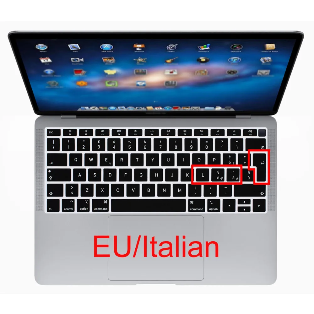 Redlai силиконовый мягкий чехол для клавиатуры 2018 Новый Macbook Air 13 Модель A1932 Retina и Touch