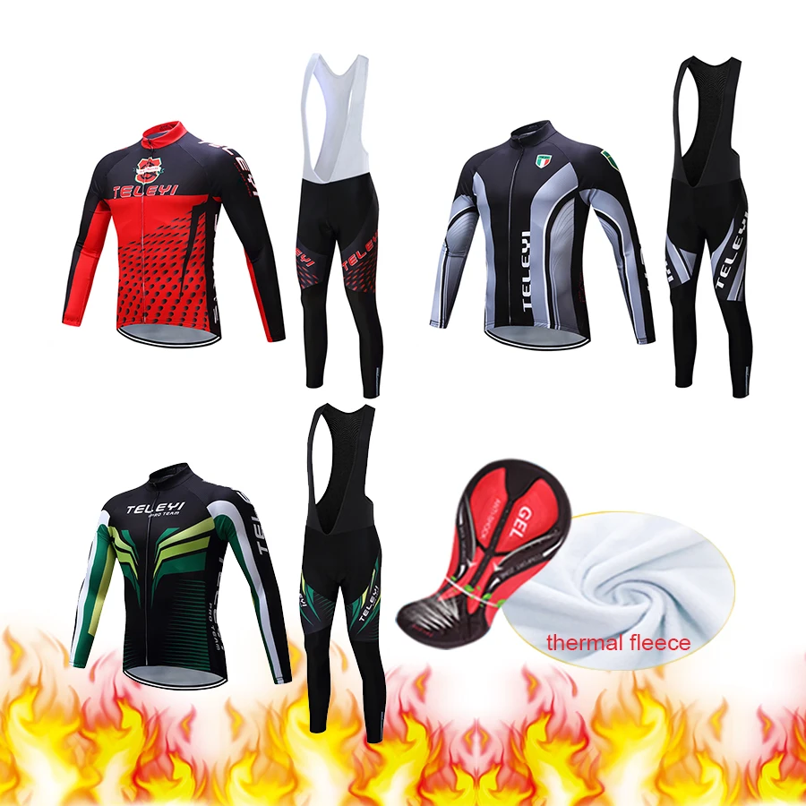 

Мужская теплая одежда для велоспорта 2022 Зимняя Теплая Флисовая велосипедная футболка комплект спортивной одежды MTB костюм велосипедная од...