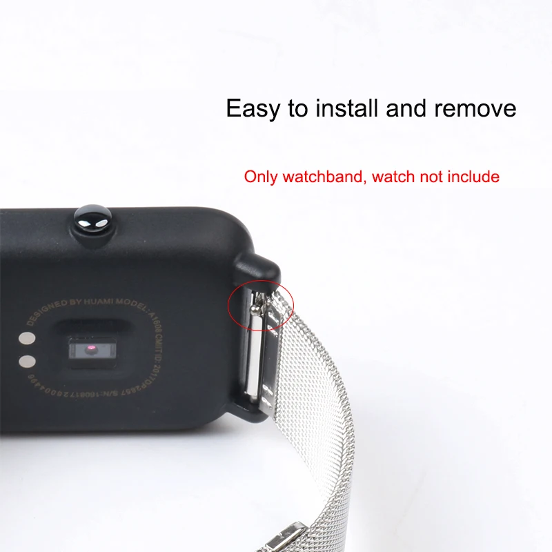 Браслет из нержавеющей стали ремешок для наручных часов сетчатый сменный