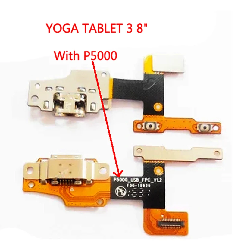 Usb порт для зарядки док-станция Разъем Flex для lenovo YOGA Tab 3 YT3-X50f YT3-X50 YT3-X50m P5100_ FPC_V3.0 YT3-850F P5000
