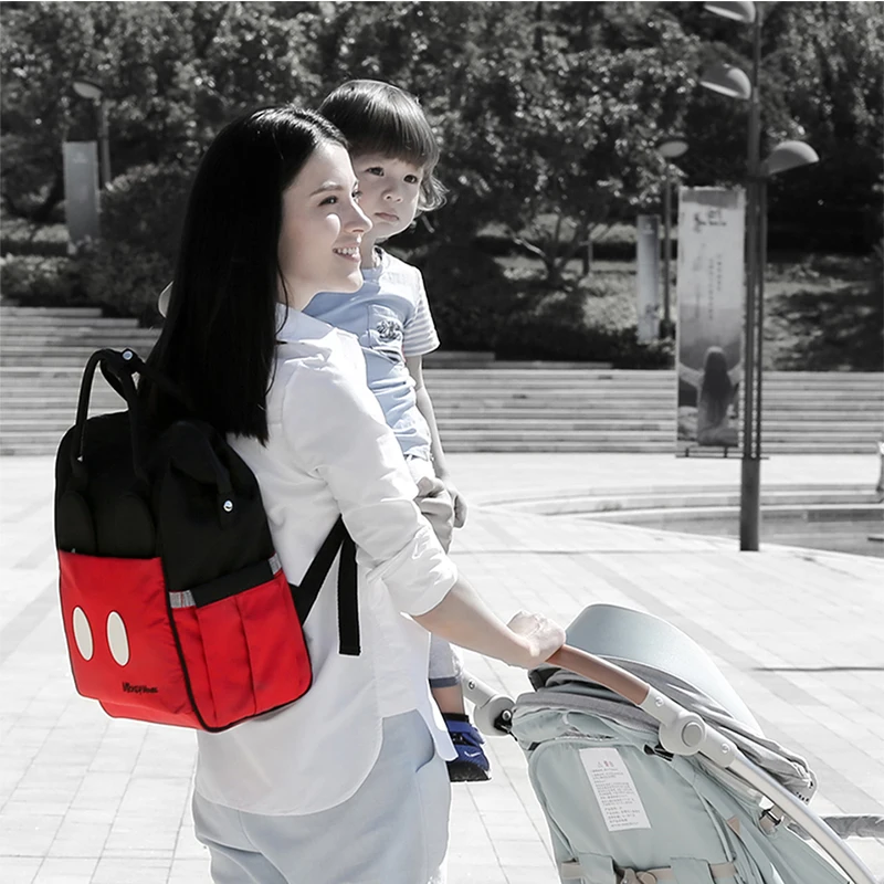 Disney детские сумки для подгузников USB теплые Mochila беременных подгузники сумка коляски изоляционная большая