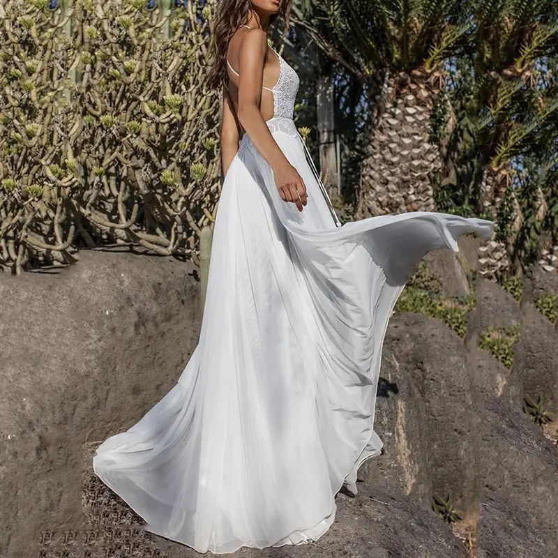 Сексуальные вечерние платья женские летние с глубоким v образным вырезом и