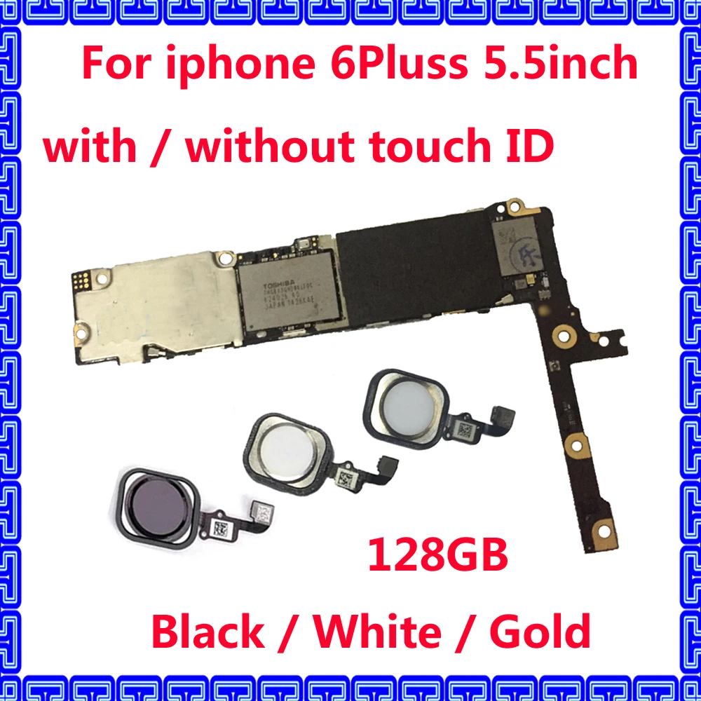 С/без Touch ID материнская плата для iphone 6 Plus 128 ГБ оригинальная разблокированная