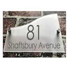 Индивидуальныеперсонализированные современные Прозрачные Акриловые таблички для дома, дверные таблички, матовая пленка