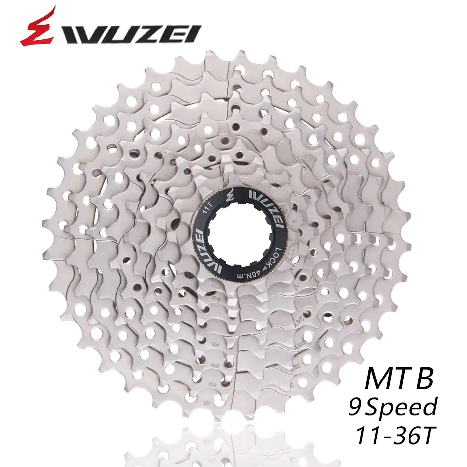 

WUZEI 9S 18S 27S Speed 11-36T Free Wheels MTB Bicycle Flywheel 9 Speed Cassette flywheel 11-36T Compatible for Parts M370 M4000