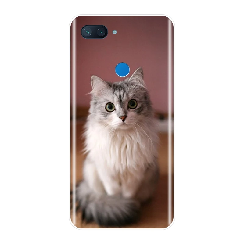 Мягкий силиконовый чехол для телефона Xiaomi Mi A1 A2 Lite 8 SE 5 5C 5S 5X 6 6X Plus милый кот Kawaii