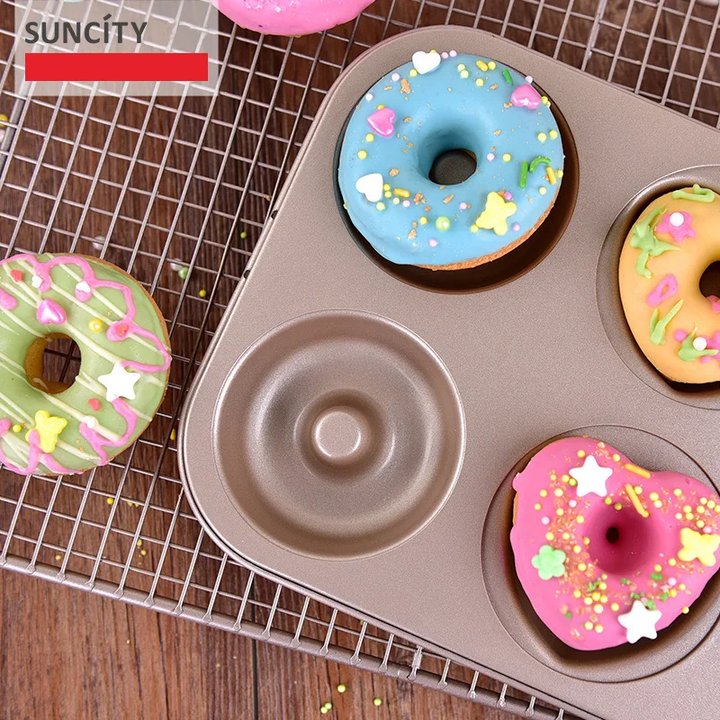6 чашек антипригарная металлическая Форма для приготовления пончиков