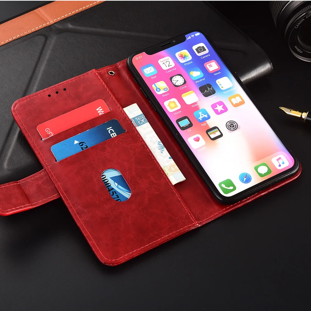 Роскошный кожаный чехол кошелек с откидной крышкой для iPhone 5 5S SE 6 6S 7 plus 8 X XS max XR
