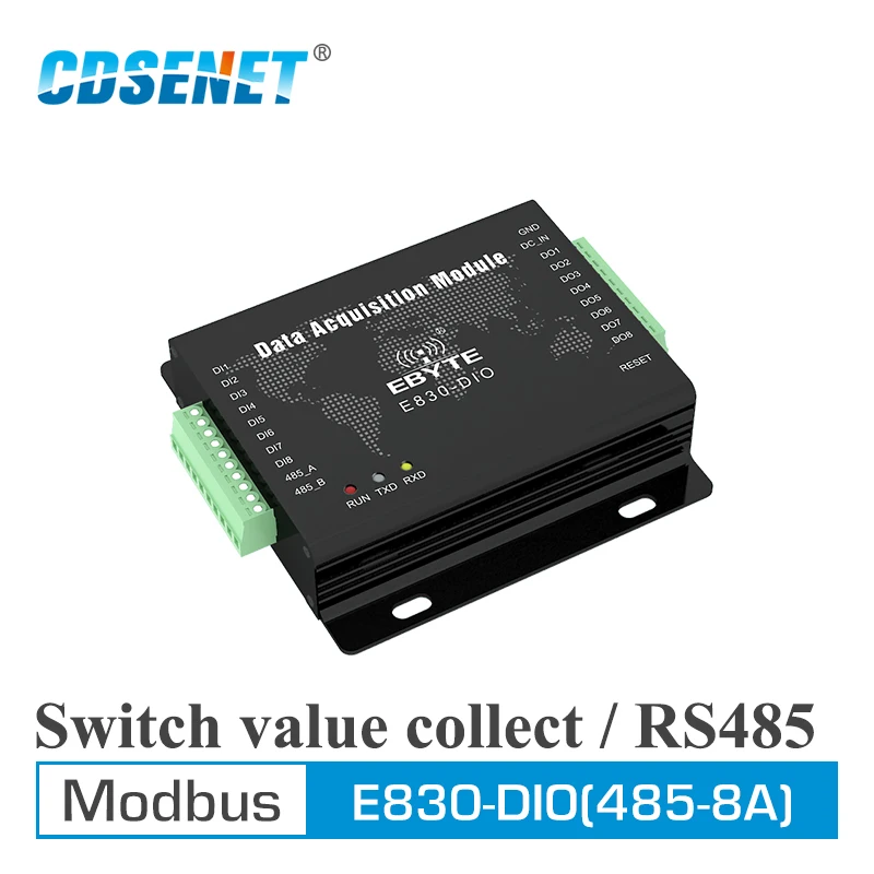 E830 DIO (485 8A) RS485 Modbus RTU переключатель значение Acquistion 8 канальный цифровой сигнал