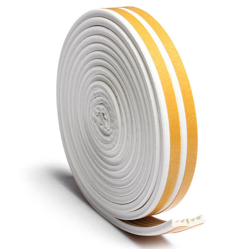 Tape Foam seal strip Rubber Sound-Proof Windproof 5M Weatherstrip Window Door Seal Strip Excluder Hot Pro for home diy tool |