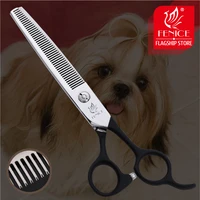 fenice 6 75 inch professional dogs thinning scissors pets shears thinning rate 35 japan 440c stainless steel