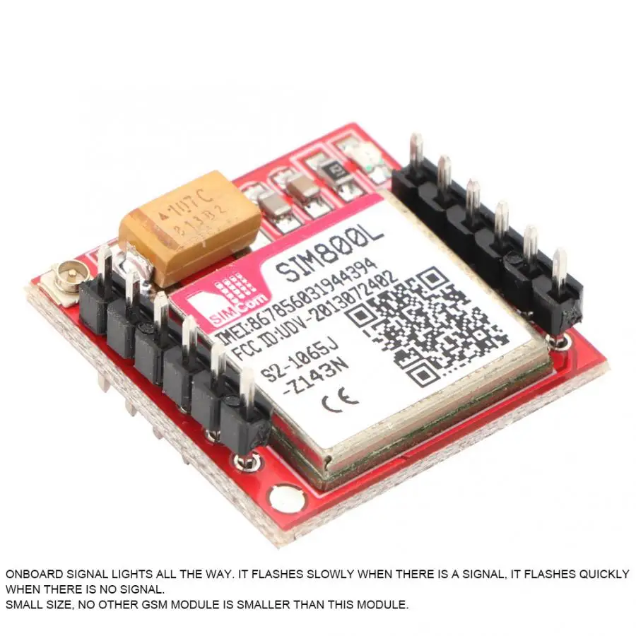 SIM800L GPRS плата GSM Модуль Kit карта MicroSIM TTL последовательный порт пружинная антенна с