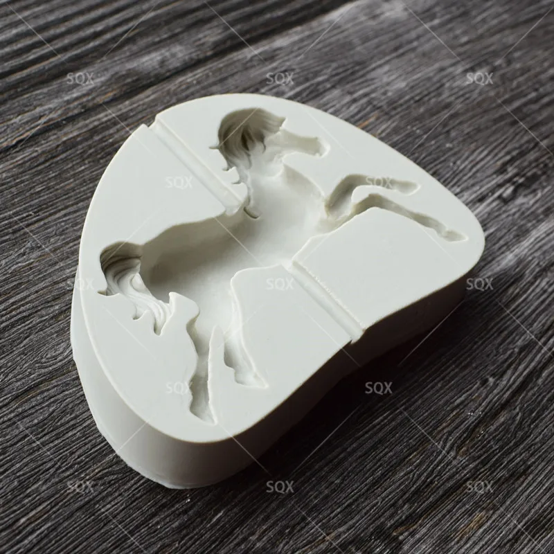 Силиконовая форма в форме карусели для помадки инструменты украшения тортов