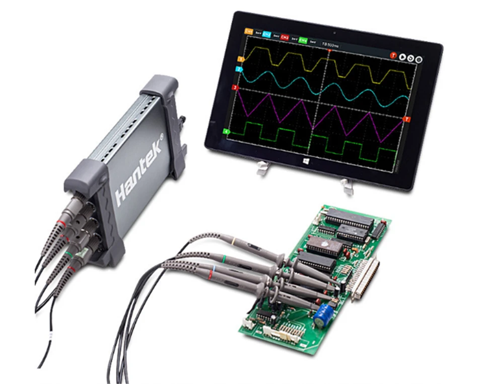Осциллограф Hantek6104BD Hantek 6074BD 6204BD 6254BD 4CH USB осциллографы для ПК 250 МГц осциллограф с