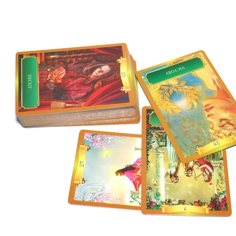 Полный английский мощность oracle карты 53 загадочная энергия гадания fate tarot