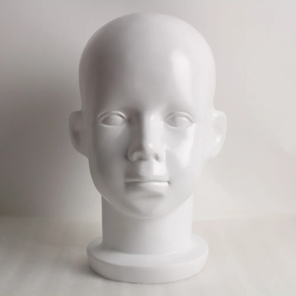 Детский манекен из стекловолокна с белой головой для парика и шляпы|mannequin for wigs|head