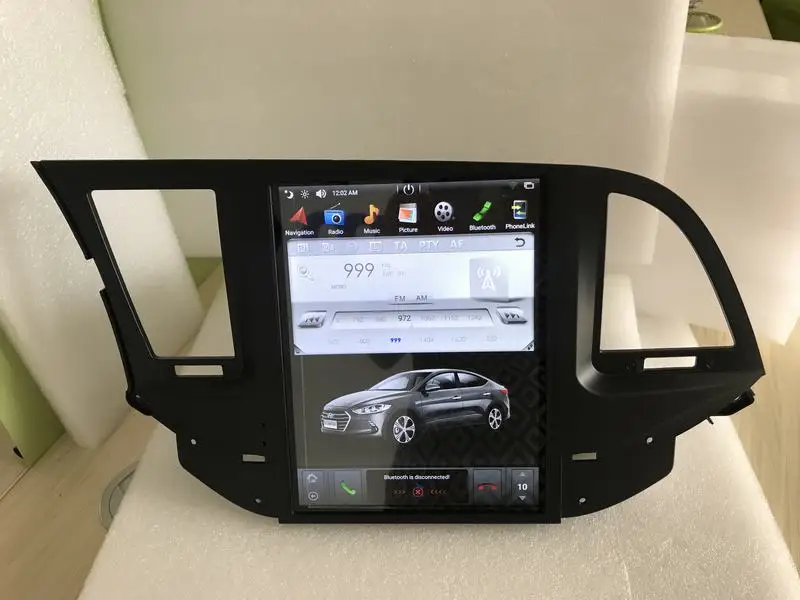 10 4 &quotTesla Тип Android Fit HYUNDAI ELANTRA 2016 2017 2018 Автомобильный dvd плеер навигация gps