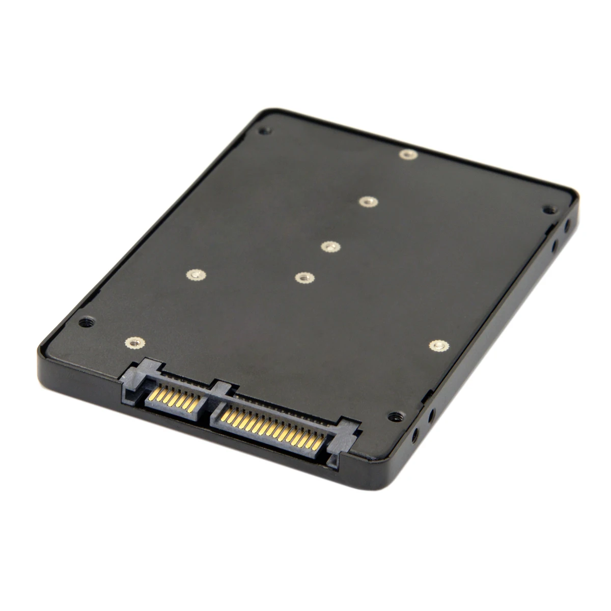 B + M Key Socket 2 M.2 NGFF (SATA) SSD до 5 SATA карта адаптер с черный металлический чехол |