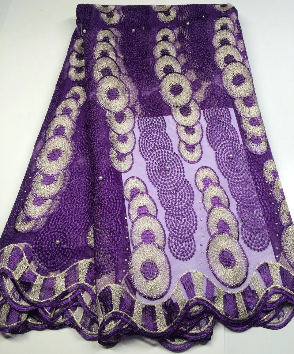 Африканский гипюровый шнур высокого качества кружевная ткань оранжевого цвета