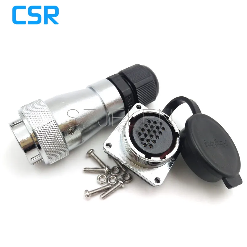 Водонепроницаемый разъем WF28 для кабеля питания 20 штырьков светодиодный |